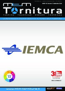 LA PRIMA RIVISTA ITALIANA DEDICATA AL MONDO DELLA TORNITURA