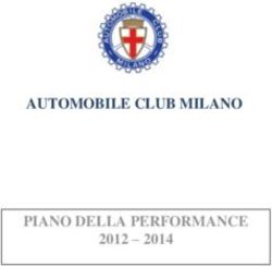 AUTOMOBILE CLUB MILANO PIANO DELLA PERFORMANCE 2012 - 2014 - ACI Milano