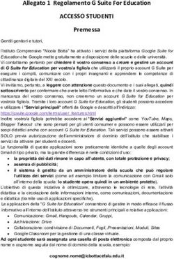 ACCESSO STUDENTI Allegato 1 Regolamento G Suite For Education