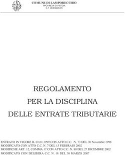 REGOLAMENTO PER LA DISCIPLINA DELLE ENTRATE TRIBUTARIE