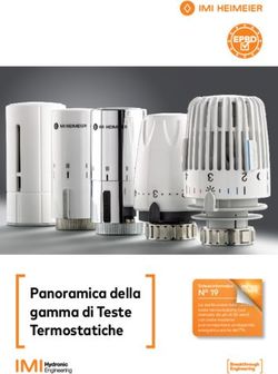 Panoramica della gamma di Teste Termostatiche - N 19 Scheda informativa - IMI ...