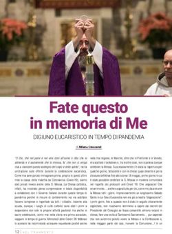 Fate questo in memoria di Me - DIGIUNO EUCARISTICO IN TEMPO DI PANDEMIA - Fides Vita