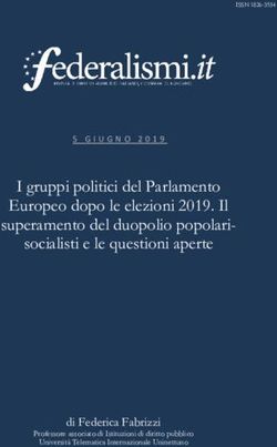 I gruppi politici del Parlamento Europeo dopo le elezioni 2019. Il superamento del duopolio popolari-socialisti e le questioni aperte