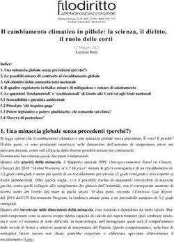 Il cambiamento climatico in pillole: la scienza, il diritto, il ruolo delle corti