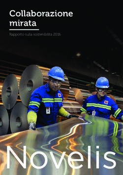 Collaborazione mirata - Rapporto sulla sostenibilità 2016 - Novelis