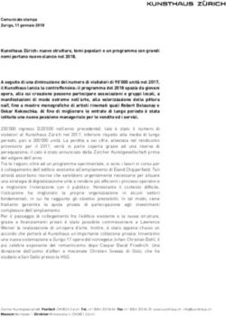 Kunsthaus Z&uuml;rich: nuove strutture, temi popolari e un programma con grandi nomi portano nuovo slancio nel 2018.