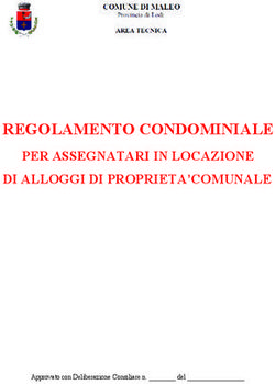 REGOLAMENTO CONDOMINIALE - PER ASSEGNATARI IN LOCAZIONE DI ALLOGGI DI PROPRIETA'COMUNALE