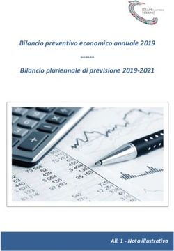 Bilancio preventivo economico annuale 2019 Bilancio pluriennale di previsione 2019-2021 - All. 1 - Nota illustrativa