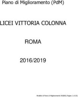 LICEI VITTORIA COLONNA - ROMA 2016/2019 - PIANO DI MIGLIORAMENTO (PDM)