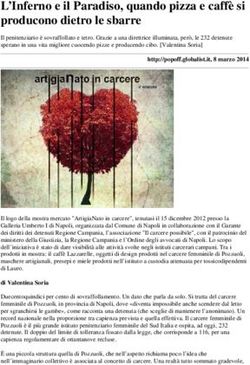 L'Inferno e il Paradiso, quando pizza e caff&egrave; si producono dietro le sbarre