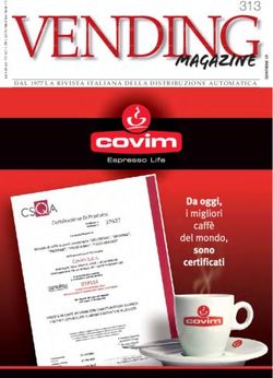 313 DAL 1977LA RIVISTA ITALIANA DELLA DISTRIBUZIONE AUTOMATICAC - Vending Magazine