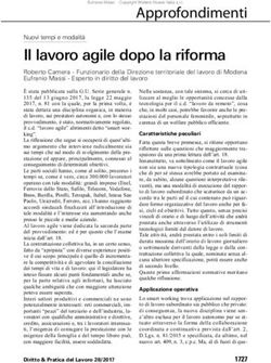 Il lavoro agile dopo la riforma - Dottrina Per il ...