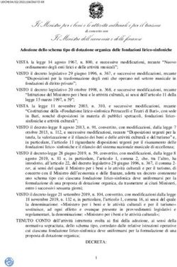 Il Ministro per i beni e le attività culturali e per il turismo