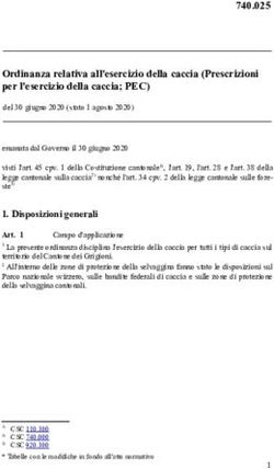 Ordinanza relativa all'esercizio della caccia (Prescrizioni per l'esercizio della caccia; PEC) - LexFind