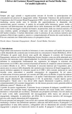 I Driver del Customer Brand Engagement nei Social Media Sites. Un'analisi esplorativa.