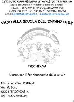 TRICHIANA Norme per il funzionamento della scuola