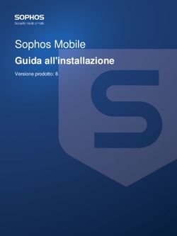 Sophos Mobile Guida all'installazione - Versione prodotto: 8 - Documentation