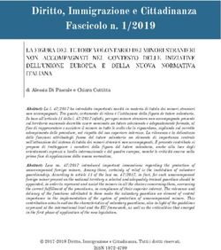 Diritto, Immigrazione e Cittadinanza Fascicolo n. 1/2019