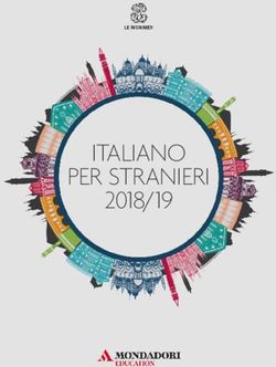 ITALIANO PER STRANIERI 2018/19 - Campus Italiano per stranieri