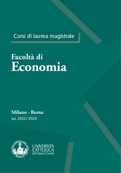 Economia Facolt&agrave; di Corsi di laurea magistrale - Universit&agrave; Cattolica