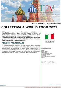 COLLETTIVA A WORLD FOOD 2021 - Agenzia ICE