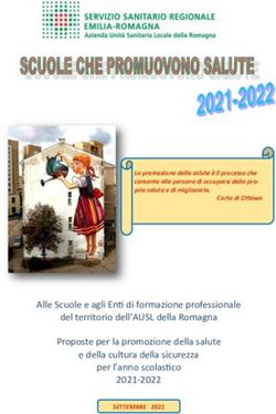 Alle Scuole e agli Enti di formazione professionale del territorio dell'AUSL della Romagna Proposte per la promozione della salute e della cultura ...