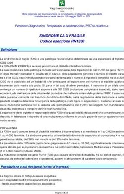 SINDROME DA X FRAGILE - Codice esenzione RN1330