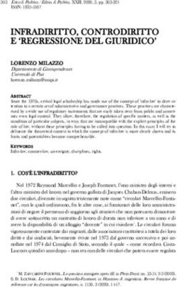 INFRADIRITTO, CONTRODIRITTO E 'REGRESSIONE DEL GIURIDICO'