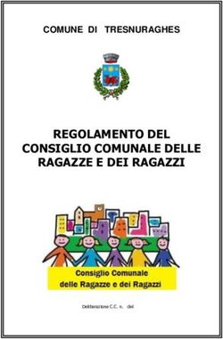 REGOLAMENTO DEL CONSIGLIO COMUNALE DELLE RAGAZZE E DEI RAGAZZI - COMUNE DI TRESNURAGHES