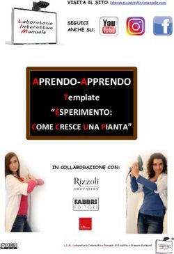 APRENDO-APPRENDO "ESPERIMENTO: Template COME CRESCE UNA PIANTA" - Laboratorio Interattivo Manuale