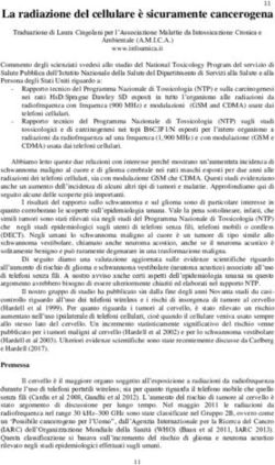 La radiazione del cellulare è sicuramente cancerogena