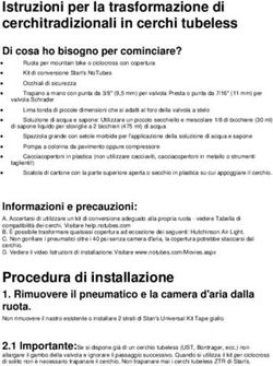 Istruzioni per la trasformazione di cerchitradizionali in cerchi tubeless
