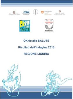 REGIONE LIGURIA OKkio alla SALUTE Risultati dell'indagine 2016 - Alisa