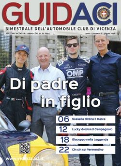 BIMESTRALE DELL'AUTOMOBILE CLUB DI VICENZA - anno 5 ǀ numero 3 ǀ giugno 2018 - Aci