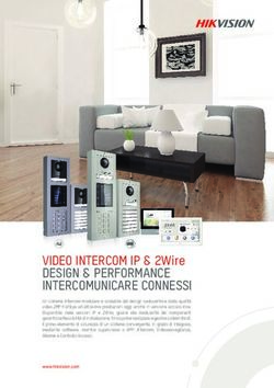VIDEO INTERCOM IP & 2Wire - DESIGN & PERFORMANCE INTERCOMUNICARE CONNESSI - Hikvision