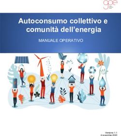 Autoconsumo collettivo e comunit&agrave; dell'energia - MANUALE OPERATIVO - Versione 1.1 4 novembre 2020 - ENERGY ...