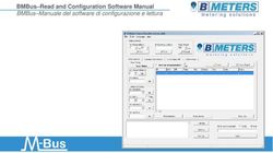 BMBus-Read and Configuration Software Manual - BMBus-Manuale del software di configurazione e lettura - B Meters