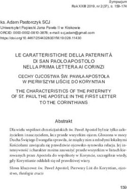 LE CARATTERISTICHE DELLA PATERNIT&Agrave; DI SAN PAOLO APOSTOLO NELLA PRIMA LETTERA AI CORINZI - CEJSH