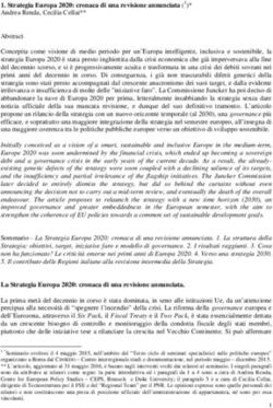 STRATEGIA EUROPA 2020: CRONACA DI UNA REVISIONE ANNUNCIATA (1)* - ISSIRFA