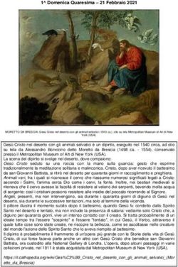 Domenica Quaresima - 21 Febbraio 2021