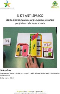 IL KIT ANTI-SPRECO Attività di sensibilizzazione contro lo spreco alimentare per gli alunni della scuola primaria - Spreco Zero
