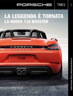 La Leggenda è tornata - La nuova 718 Boxster TIMES - AMAG First AG