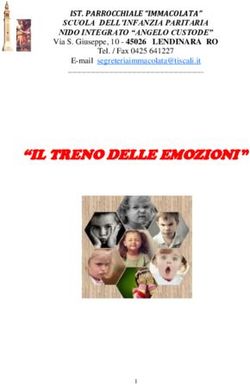 "IL TRENO DELLE EMOZIONI " - IST. PARROCCHIALE "IMMACOLATA" SCUOLA DELL'INFANZIA PARITARIA - Scuola Santa Sofia ...