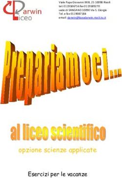 Opzione scienze applicate - Esercizi per le vacanze - Liceo Darwin