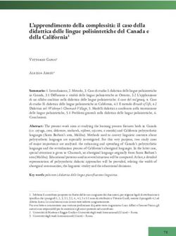 L'apprendimento della complessit&agrave;: il caso della didattica delle lingue polisintetiche del Canada e della California1