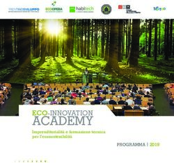 ACADEMY ECO-INNOVATION - prOgramma 2019 - Progetto Manifattura