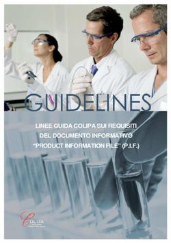 LINEE GUIDA COLIPA SUI REQUISITI DEL DOCUMENTO INFORMATIVO "PRODUCT INFORMATION FILE" (P.I.F.) - Eucosoftware