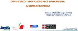 CORSI CESEDI - EDUCAZIONE ALLA SOSTENIBILITÀ IL CLIMA CHE CAMBIA - Barbara CAGNAZZI (Arpa Torino), Nicola LOGLISCI (Arpa Torino) - Arpa Piemonte