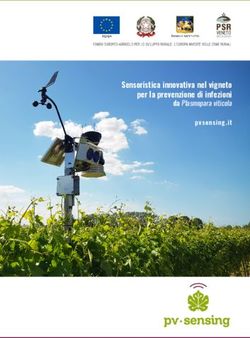 Sensoristica innovativa nel vigneto per la prevenzione di infezioni - da Plasmopara viticola