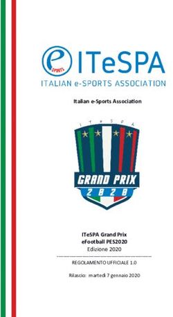 ITALIAN E-SPORTS ASSOCIATION - ITESPA GRAND PRIX EFOOTBALL PES2020 EDIZIONE 2020 REGOLAMENTO UFFICIALE 1.0